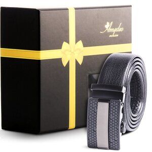 Amedeo Exclusive Men’s Ratchet Belt –Automatic No-Hole Buckle Adjustable 26”–52"